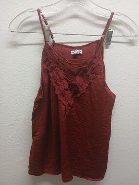 love on a hanger Rust Lace-Trim Camisole